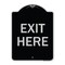Signmission Parking Lot Exit Here Heavy-Gauge Aluminum Architectural Sign, 18" L, 24" H, BS-1824-23424 A-DES-BS-1824-23424 - alternate 1